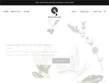 Tablet Screenshot of inatureskincare.com